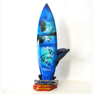 bali airbrush wooden surfboard handicraft sbabds1