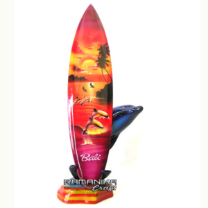 bali airbrush wooden surfboard handicraft sbabds2