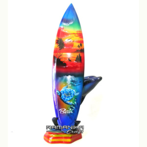 bali airbrush wooden surfboard handicraft sbabds3