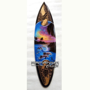 bali surfboard airbrush carving hanging wall handicraft sb-abc-h3