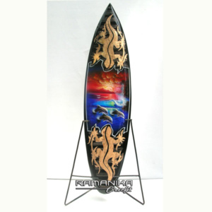 bali surfboard airbrush carving wooden handicraft sbabcisl2