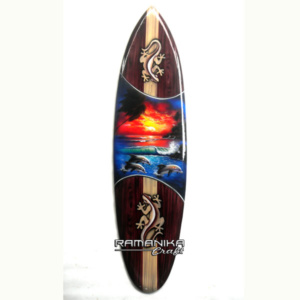 bali surfboard airbrush variation hanging wall handicraft sbabvh2