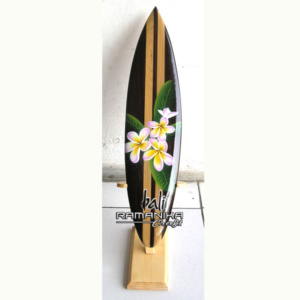 bali surfboard airbrush variation wooden stand handicraft sbabvws1