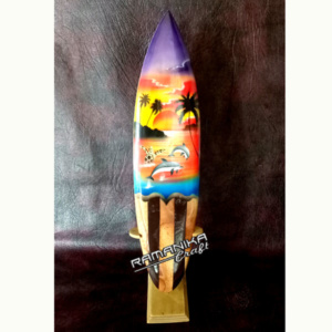 bali surfboard airbrush original wooden natural sbabonws