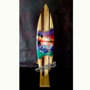 bali surfboard airbrush original wooden natural sbabonws