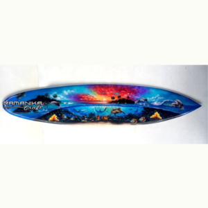 bali surfboard airbrush aquarium wall hanging sbabqha