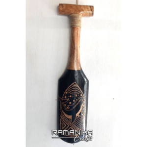 bali wall hanging paddle wood carving hwwcp3