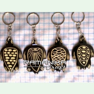 bali key rings wood carving accessories krbc1