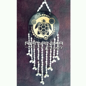 bali sea shell chimes wall decor handicraft cmwwc3