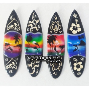 bali wooden surfboard magnetic handicraft mgabc