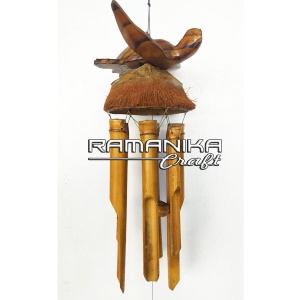 bali wind chimes bamboo statue handicraft bcmtws6