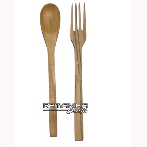 bali kitchenware teak wood spoon handicraft kwts11