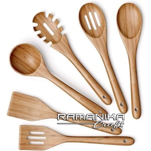 bali kitchenware teak wood spoon handicraft kwts20