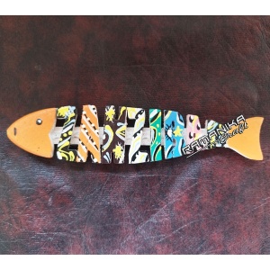 bali wooden magnetic flat name fish mgfnfp3