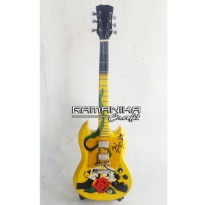 bali miniature guitars super motives handicraft migspm5