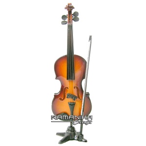 bali miniature music instruments violin handicraft mivl3
