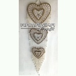 bali sea shell chimes heart wall decor cmsshwd25x100cm