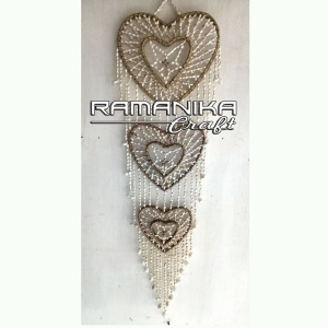 bali sea shell chimes heart wall decor cmsshwd25x100cm