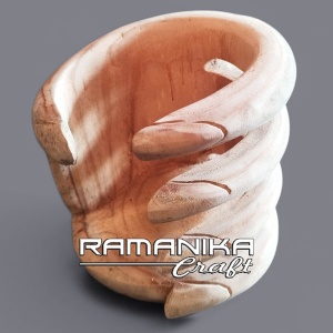 bali wooden statue bottle holder handicraft stebhhpw