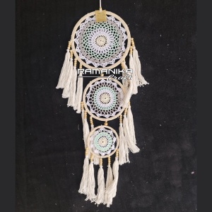 bali dreamcatcher triple tassel knitting handicraft dcttk1