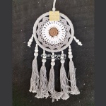 bali dreamcatcher tassel wooden knitting handicraft dctwk1