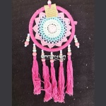 bali dreamcatcher tassel wooden knitting handicraft dctwk2