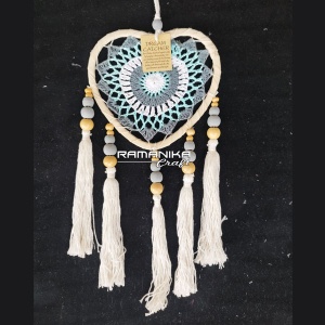 bali dreamcatcher knitted heart handicraft dckh