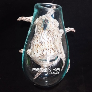 bali blown glass wood lambis shell handicraft gwfvlh
