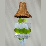 bali capiz wind chimes top rattan basket handicraft cmctrb5