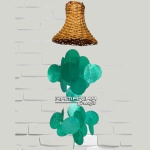bali capiz wind chimes top rattan basket handicraft cmctrb6