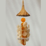 bali capiz wind chimes top rattan basket handicraft cmctrb7