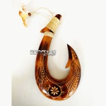 bali wall hanging carving burning fishing hook handicraft hwcbfh4