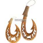 bali wall hanging scroll fishing hook handicraft hwsfh1