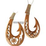 bali wall hanging scroll fishing hook handicraft hwsfh2