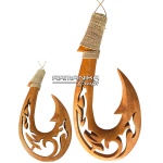 bali wall hanging scroll fishing hook handicraft hwsfh5