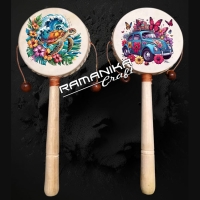 Bali Musical Instruments Hand Drums Printing Handicraft